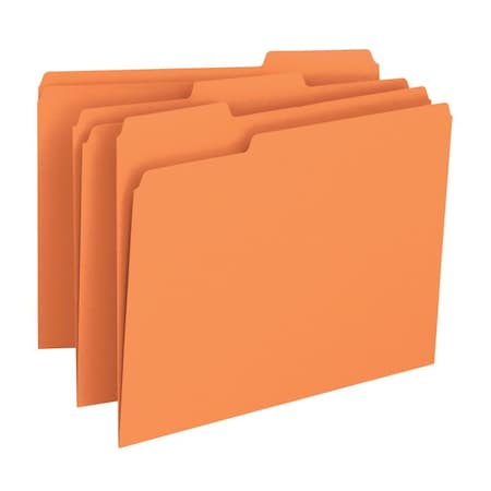Smead Folder, File, Ltr, 1/3, Orange Pk SMD12543